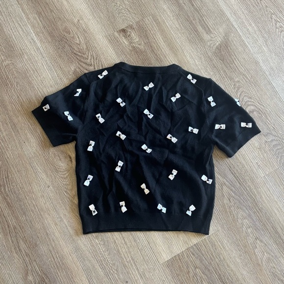 Alice and Olivia Ciara Bow Embellished Sweater - Picture 9 of 12